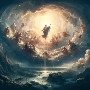 6. In rekel je Bog: »Naj bo nebesna trd v središču vod, in naj loči vode od vod.«