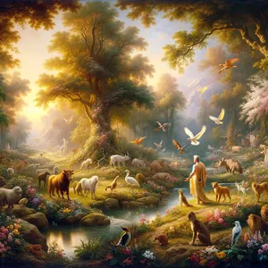 19. Gospod Bog je oblikoval iz zemlje vsa poljska živali in vse ptice neba in jih pripeljal k človeku, da bi videl, kako jih bo imenoval; in kako bi človek imenoval vsako živo bitje, tako bi bilo njegovo ime.