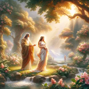 22. Gospod Bog je iz rebra, ki ga je vzel iz človeka, naredil ženo in jo pripeljal k človeku.