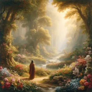 8. In Gospod Bog je zasadil vrt na vzhodu v Edenu; in tam je postavil človeka, ki ga je oblikoval.