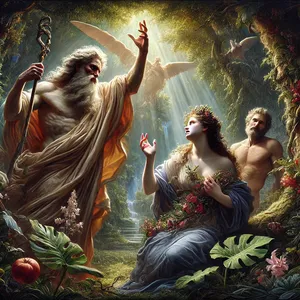 16. Ženi je rekel: Zelo bom pomnožil tvoje bolečine pri nosečnosti, v bolečinah boš rodila otroke. Po možu se boš ozirala, on pa bo gospodoval nad teboj.