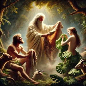 21. Gospod Bog je naredil človeku in njegovi ženi oblačila iz kože in ju oblekel.