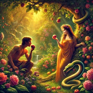 6. Žena je videla, da je drevo dobro za jed in mamljivo za oči, da je drevo mikavno, ker daje spoznanje. Vzela je od njegovega sadu in jedla; dala je tudi svojemu možu, ki je bil z njo, in je jedel.