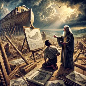 15. Naredi jo takole: dolžina ladje naj bo tristo komolcev, širina petdeset komolcev in višina trideset komolcev.