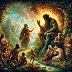 4. Velikani so bili na zemlji v tistih dneh, pa tudi potem, ko so Božji sinovi prihajali k človeškim hčeram in so jim te rojevale otroke. To so bili junaki, ki so bili od davnine, možje slovesa.