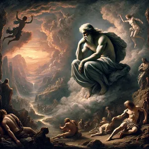 6. GOSPOD se je kesal, da je naredil človeka na zemlji, in se je v srcu žalostil.