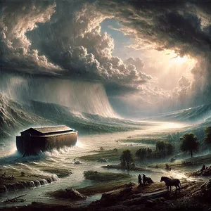 10. Po sedmih dneh so prišle vode potopa na zemljo.