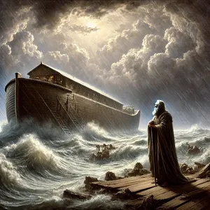 6. Noe je imel šeststo let, ko je prišel potop na zemljo.