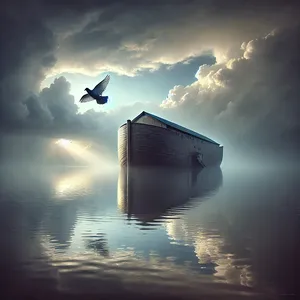 12. Počakal je še sedem dni in nato znova izpustil golobico; tokrat se ni več vrnila k njemu.