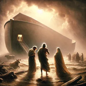 18. Noe je torej šel ven, njegovi sinovi, njegova žena in žene njegovih sinov z njim.