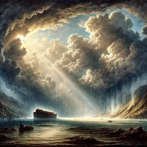 2. Zaprli so se vrelci globine in nebeške zapornice, in prenehal je dež iz neba.