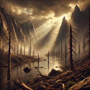 5. Vode so še naprej upadale do desetega meseca; prvega dne desetega meseca so se pokazali vrhovi gora.