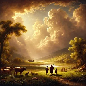 1. Bog je blagoslovil Noeta in njegove sinove in jim rekel: Bodite rodovitni in se množite ter napolnite zemljo.